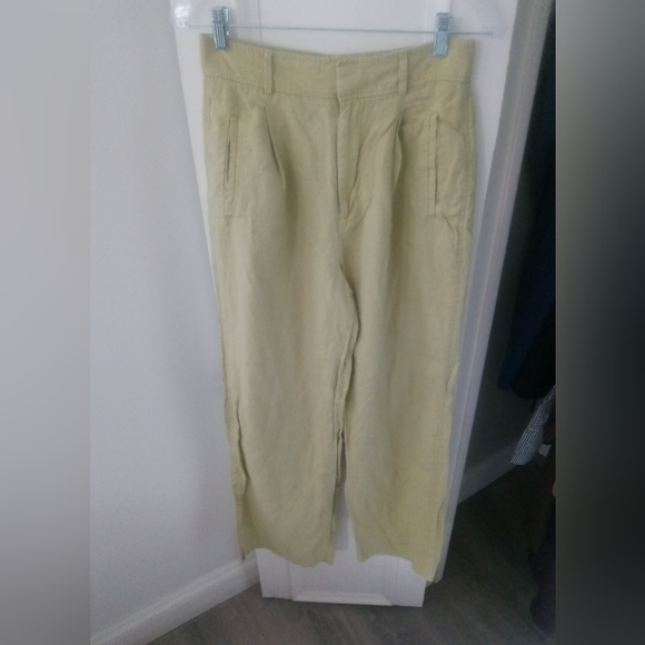 Everlane 100% Linen Pants. Green. Size 6. Waist 29. Perfect Condition. - Picture 8 of 17